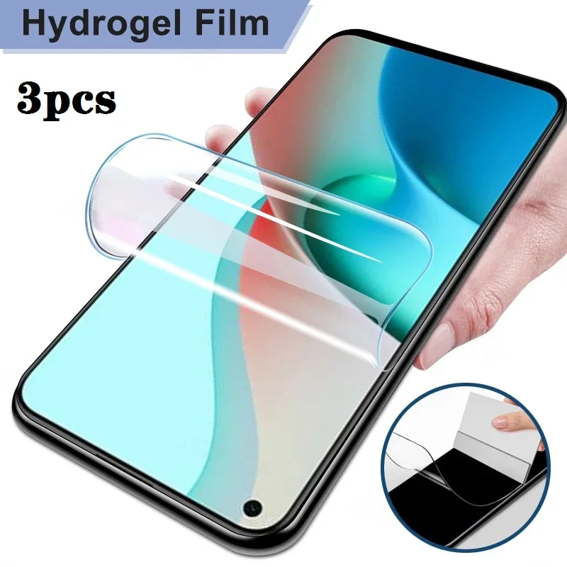 3PCS Hydrogel Film For Xiaomi Redmi Note 7 11s Mi 9 11i 11 Lite 5G NE 10T 11T Screen Protector Poco F3 X3 X4 10 8 6 9T Pro SE