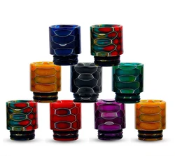 Boquilla de resina 810 de piel de serpiente, punta de goteo epoxi para TFV12 Dead Rabbit RDA, accesorios para Vaper de tanque