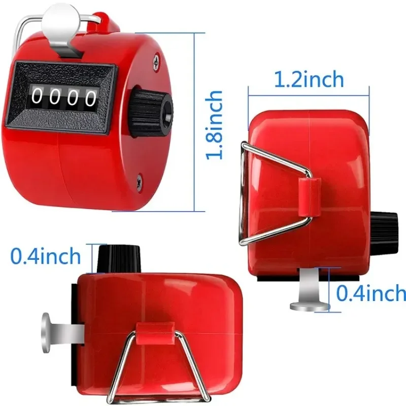 Tragbarer 4-Digital-Tally-Zähler, mechanischer manueller Palm-Clicker, Nummernzählung, verschiedene Tally-Zähler, Nummernzählung – Detail 6