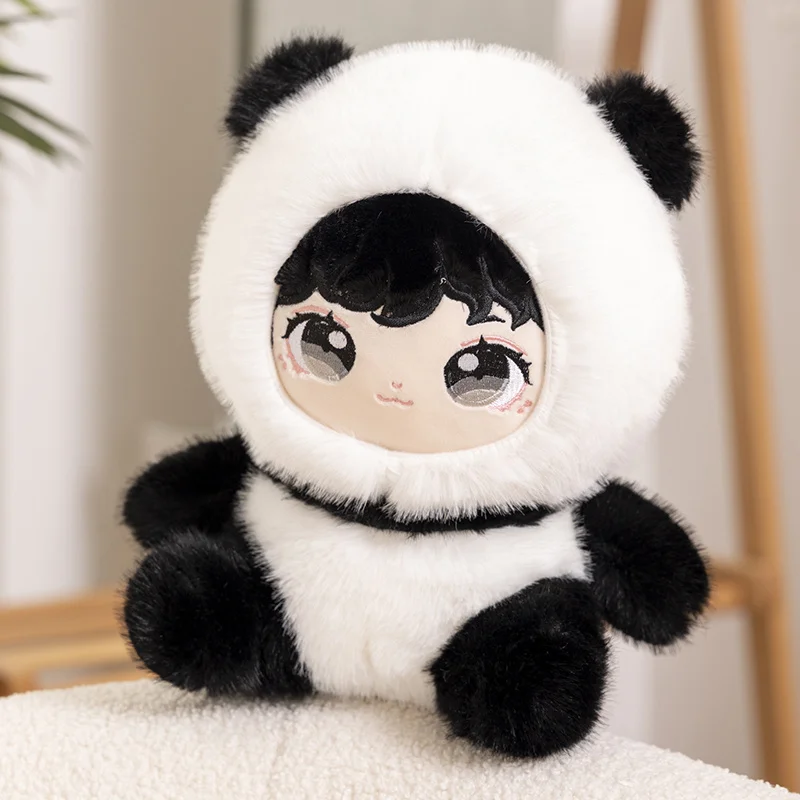 Kawaii 28/38cm Animal Panda Plush Toys Creative Pillow Super Soft Dolls Decor Kids Girl Lover Baby Funny Halloween Birthday Gift