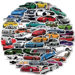 Zeichnungen JDM Racing Car Sticker, Lieblings -Graffiti -Aufkleber, DIY Kids Toy Classic, Reisegepäck, Gitarre, wasserdichte Abziehbilder, 10 PCs, 30 PCs, 50 PCs, 100pcs 10 Hauptaufkleber der Verkaufsverkauf - №4