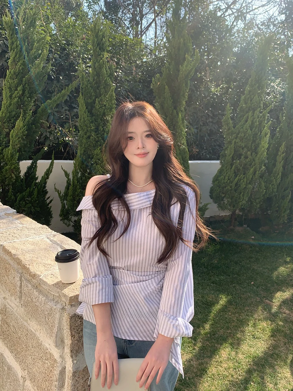 

Rosewth оригинальный дизайн для похудения в полоску из хлопка irt oulder с завязкой на талии Ele Sle женская повседневная мода