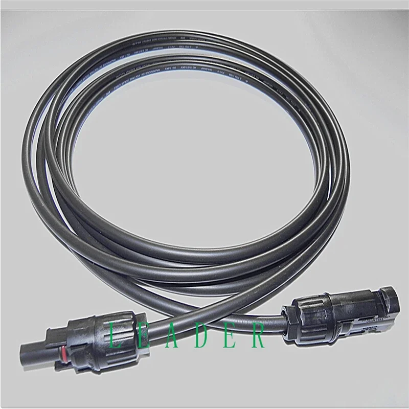 100 pcs /Lot 5 Meter 4 mm2 Solar Mounted  Solar PV Connector with 12 AWG 17FT Solar Extension Cable With Connector  LJ0168