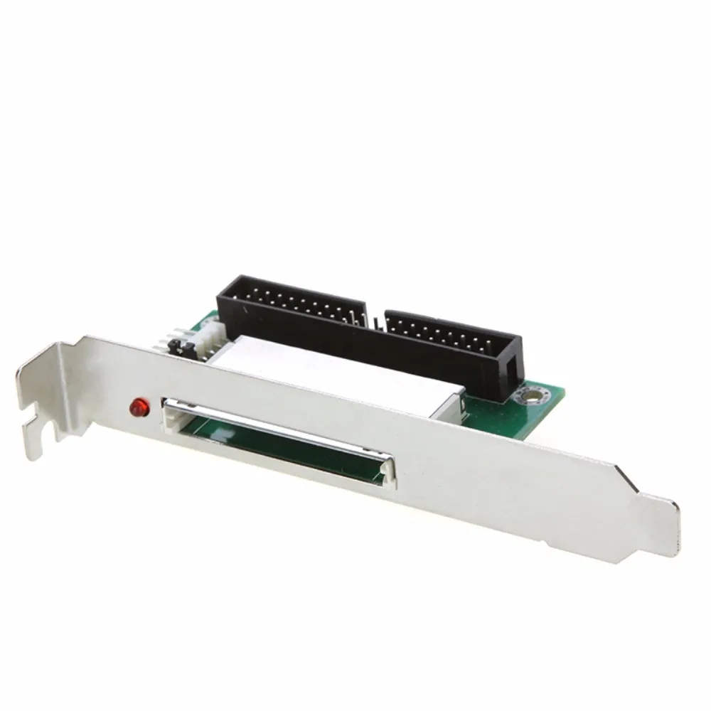 CF Compact Flash Card para 3.5 IDE, Adaptador Conversor, PCI Suporte, Painel traseiro, 40 Pin