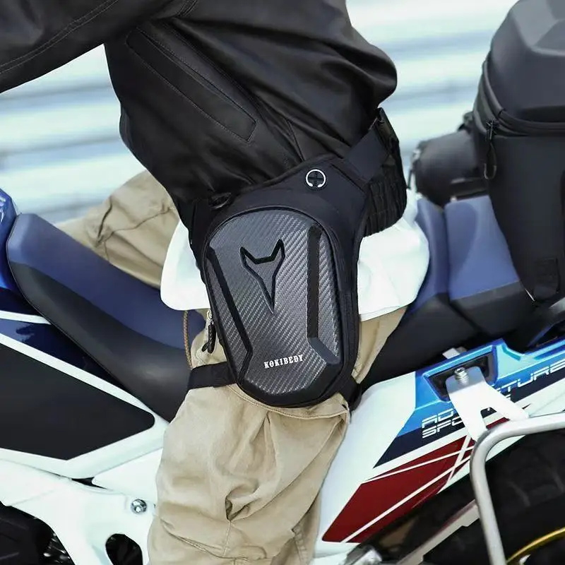 Waist Bag Packs Motorcycle Leg Side Bag EVA Hard Shell Outdoor Casual Waist Bags Motorbike Mobile Phone Purse Hip Bum Pack