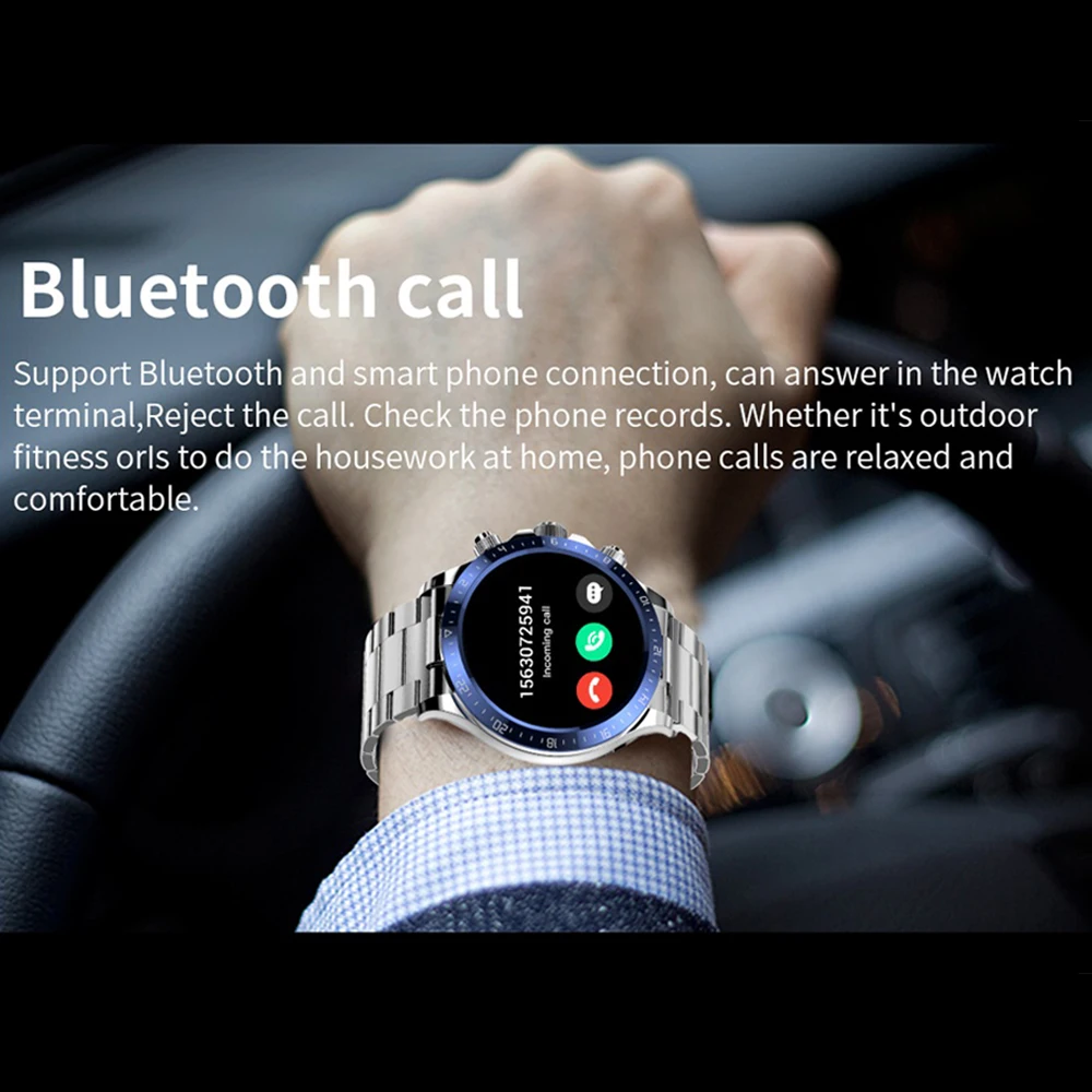 Blue Tooth Call Smart Watch Men Women Health Monitor Body Temperature Fitness Smartwatch Waterproof Sport Sleep Weather AI Voice