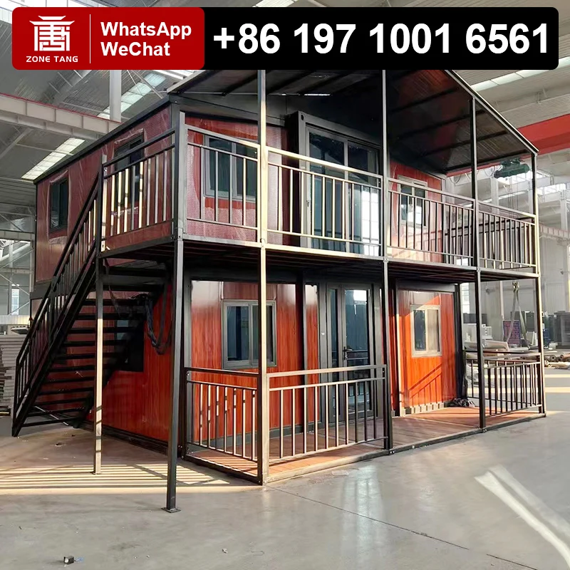 

Hot Sale Prefab Cabin House Frame Steel Luxury Modern Outdoor Garden Room Cabin Expandable Container House Low Cost 20ft 40ft