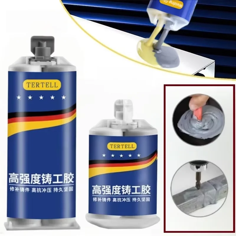 Metal Repair Paste 2 In1 Industrial AB Caster Glue Heat Resistant Sealant Cold Weld Strong Defect Repair Agent Glue