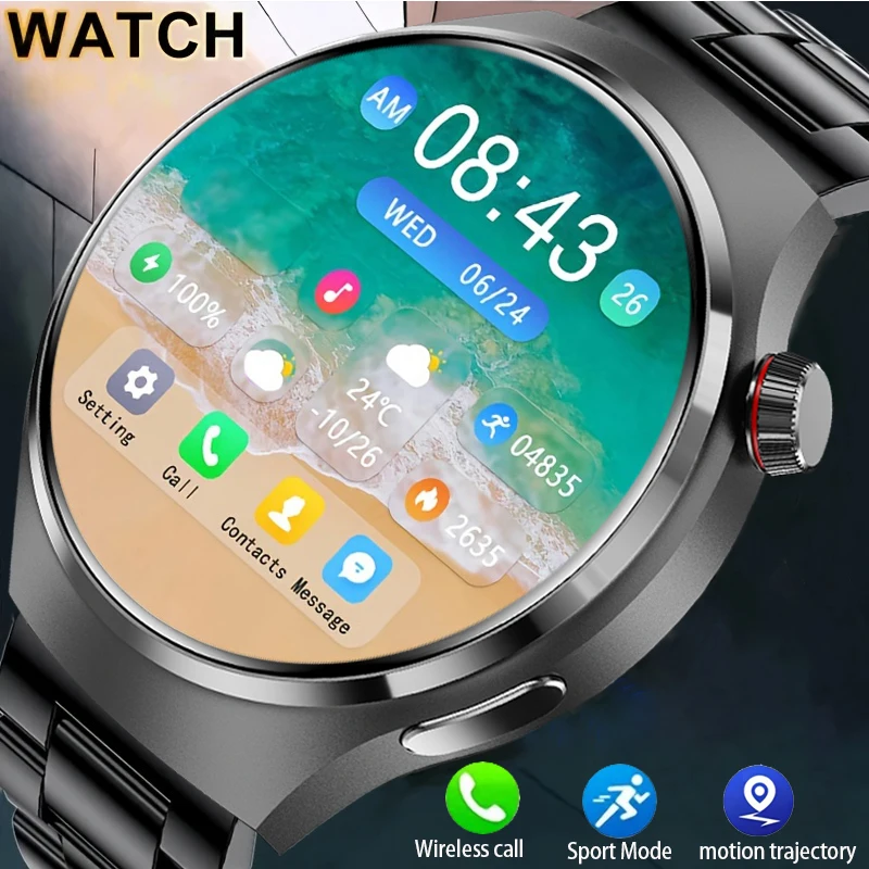 

Умные часы для мужчин 1.52" HD с Bluetooth-вызовами, отслеживанием здоровья, бизнес-функциями, подарок для мужчин