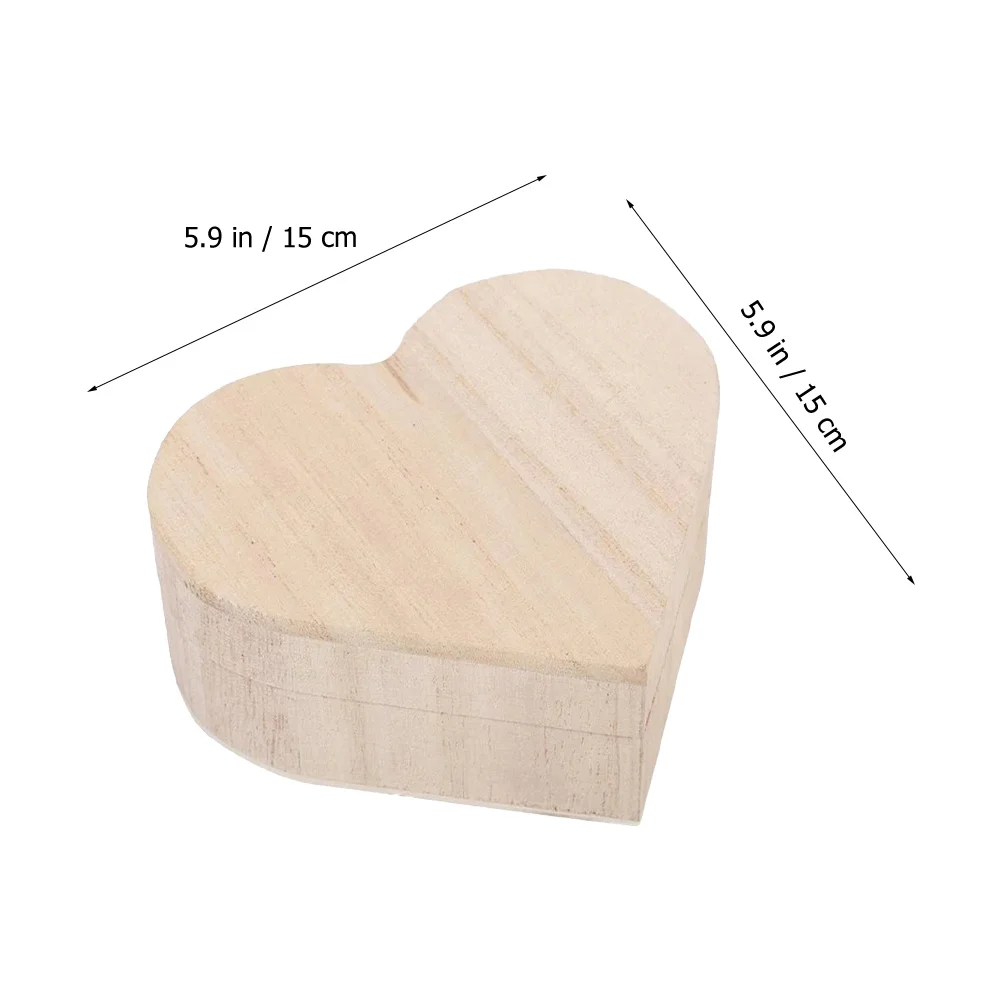 

Деревянная шкатулка для драгоценностей в форме сердца, органайзер для безделушек, декоративный контейнер для хранения, серьги, браслеты, ожерелья, креативный дизайн