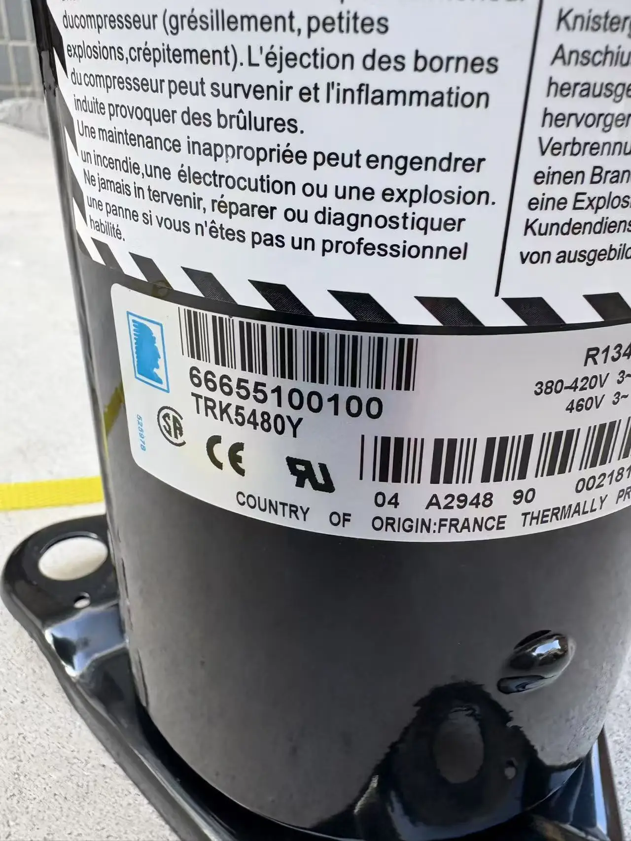 

Tecumseh TRK5480Y RK series rotary compressor for air conditioning TRK5512Y TRK5512 TRK5480 RK5480 TRK5450Y RK5450Y