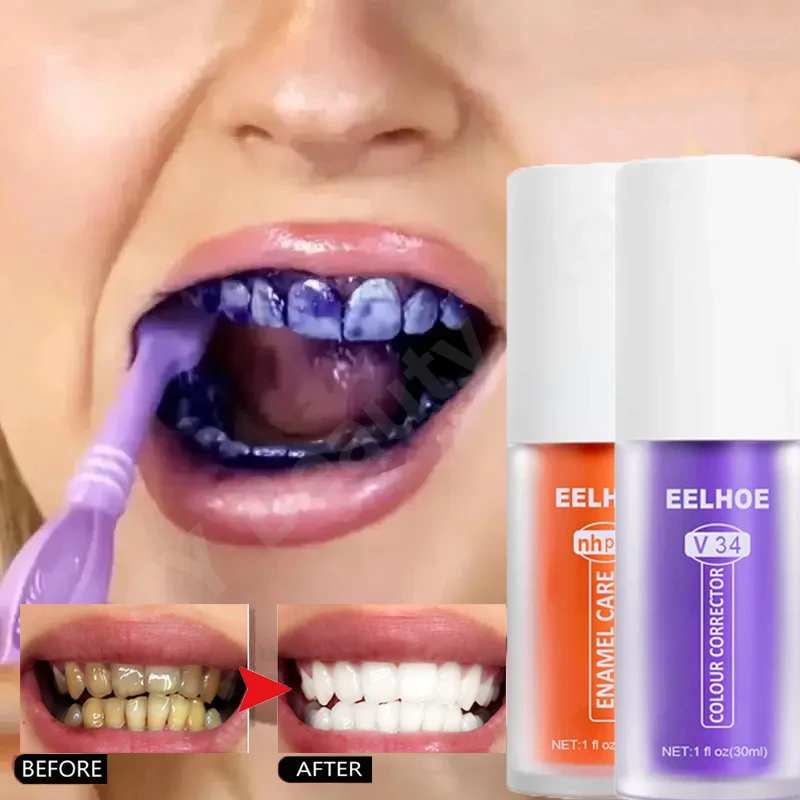 7 Day Teeth Whitening Toothpaste Remove Plaque Stains Deep Cleaning Oral Hygiene Bleaching Dental Tools Fresh Breath Tooth Care