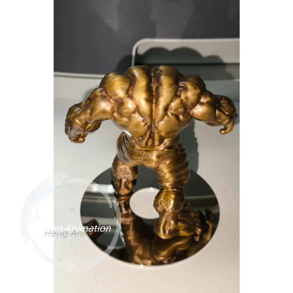 Solid All-Brass  Figurine, Muscular Strong Man Desktop Ornament, Collectible Trendy Cool Doll