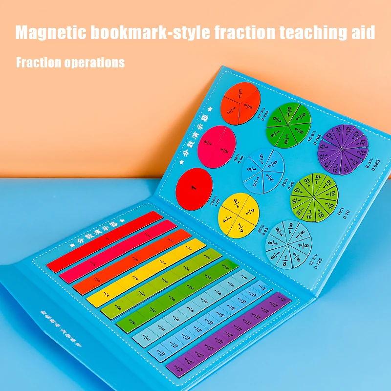 Magnetic Fraction Puzzles for Math Mastery Montessori Enlightenment with Fun Arithmetic Teaching Aid Cognitive Educational Toys