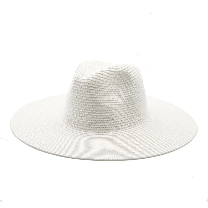 Women Hats Beach Summer Big Brim 10cm Men Women Straw Hats Outdoor Sun Protection Beach Women Summer Sun Hats Gorras Para Mujer