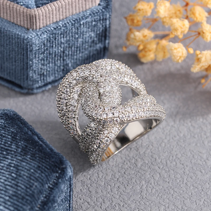 Original Design D Color Diamond Ring for Women Man 925 Silver Plated Diamond Test Pass Anniversary Jewelry