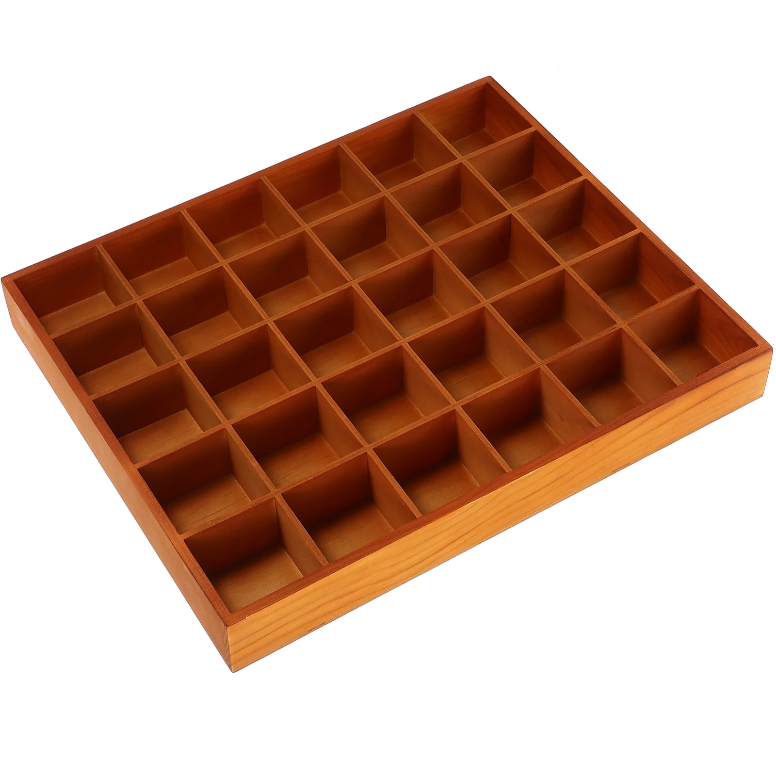 

Partition Box Drawer Storage Tray Chip and Dip Serving Bowl Wooden Plate Perfume
