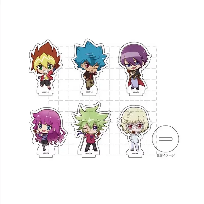 Anime Yu-Gi-Oh! SEVENS Acrylic Stand Doll Game YuGiOh Yuga Oudou Luke Tatsuhisa Kamijou Figure Model Plate Cosplay Toy for Gift