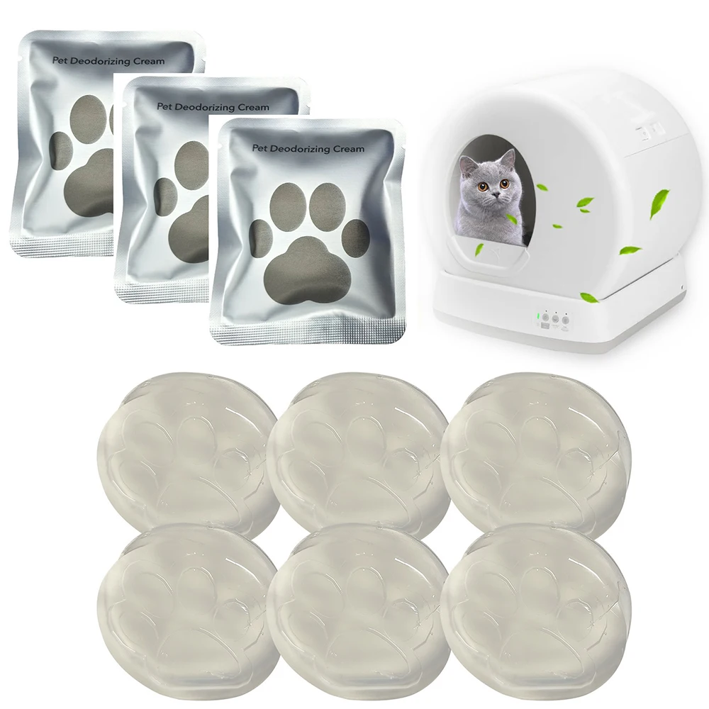 2/4/6/8 Pack Universal Eliminator Hooded Box Cat Litter Deodorizer Odor Remover Cream For Pets Accessories