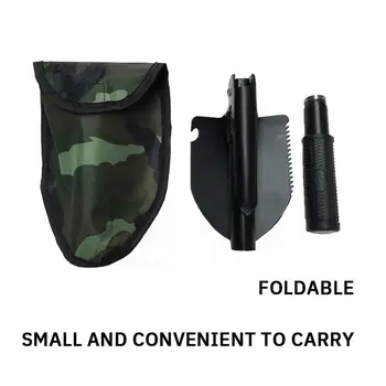 1PC Engineer Shovel Military Shovel Outdoor Multifunctional Folding Military Shovel Vehicle Camping Fishing Shovel Pickaxe 1