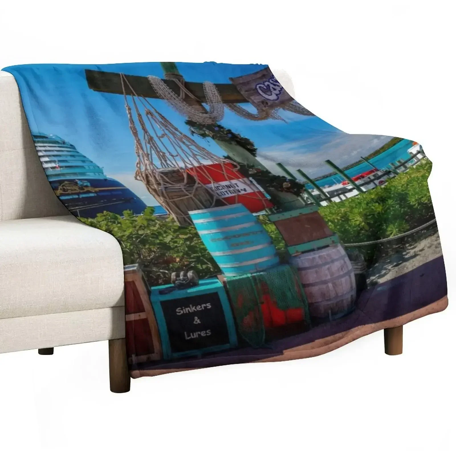 New Fantasy, Island Throw Blanket Decorative Throw Large Blankets