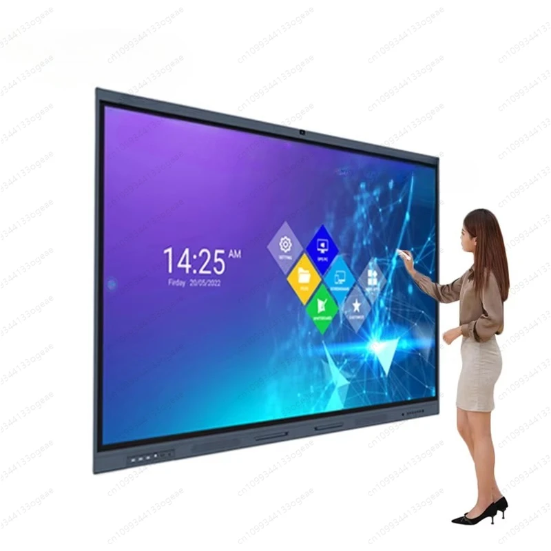 4K Android OPS 55  Inch Smart Board for Teaching Digital Interactive Flat Panel Electronic Touch Screen