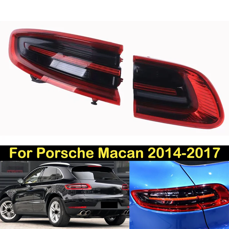 DECHO LED Taillight For Porsche Macan 2014 2015 2016 2017 Brake Light Rear bumper taillamps tail light Assembly