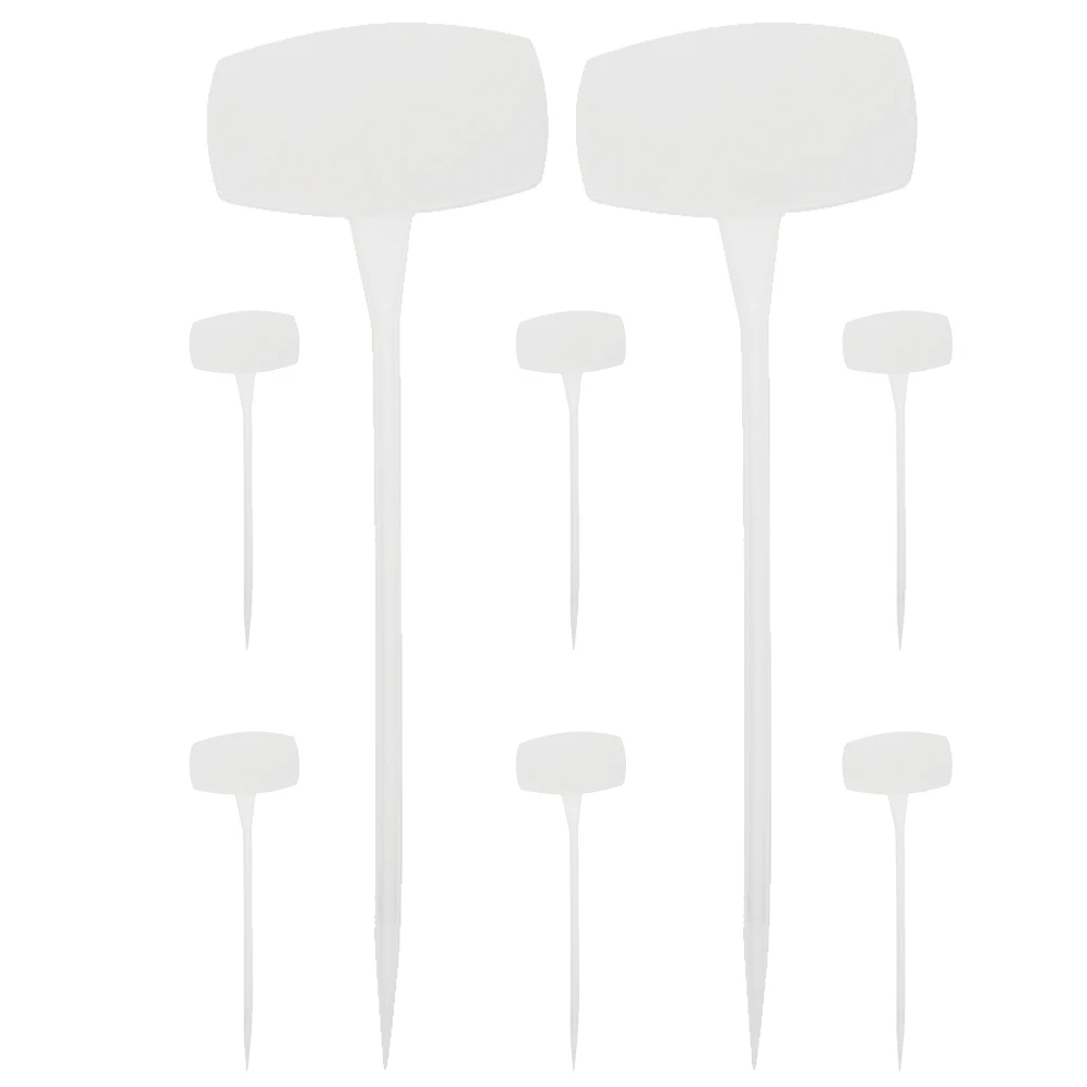 

8pcs Plastic Garden Labels Plant Markers Plant Name Tags Garden Tags For Plants Yard Decor Easy Insert Durable Gardening Tool