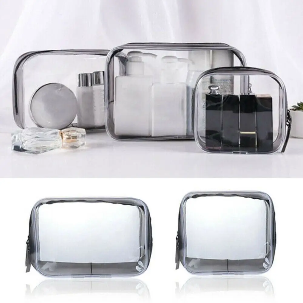 High Quality PVC Travel Bag Transparent Large Capacity Cosmetic Storage Bag Makeup Bag Travel