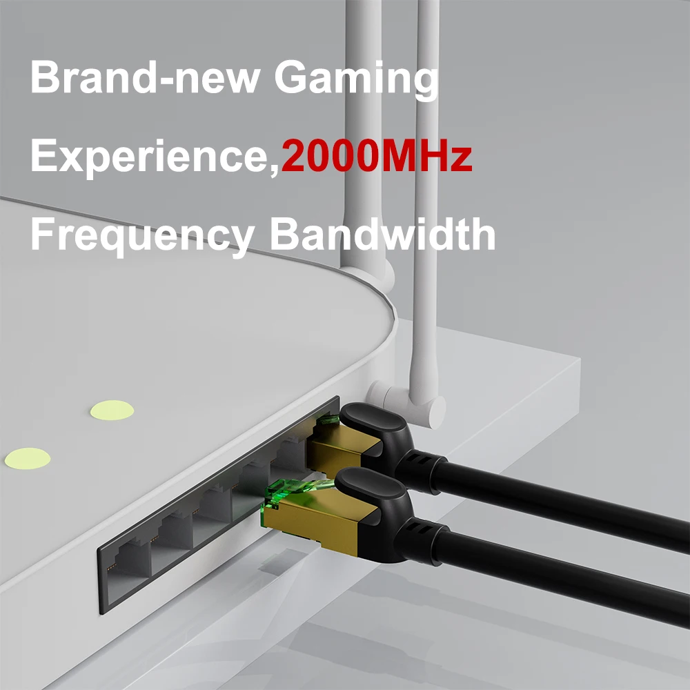 Propatch 0.2-30m CAT8 40Gbps Kabel Ethernet Rj45 2000Mhz Sieci Gamingowe PVC Internetowy Kabel LAN do Laptopów PS 5/4 Router RJ45 — zdjęcie produktu 5