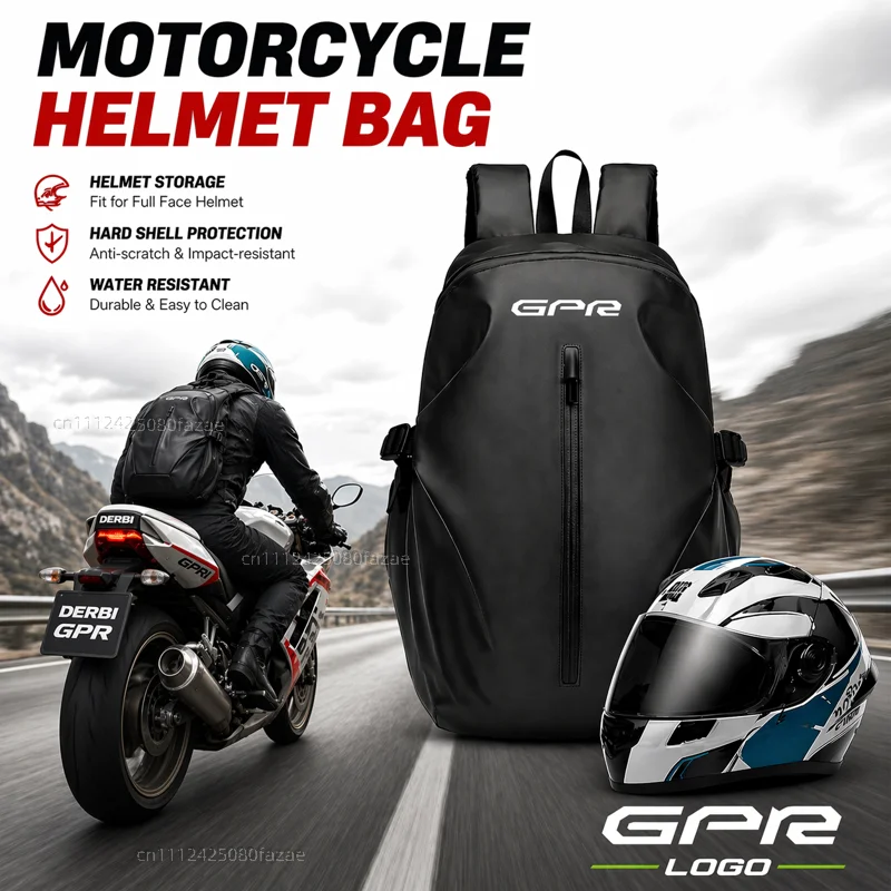 

Knight Backpack Motorcycle Helmet Bag Travel Equipment Waterproof Large Capacity For Derbi GPR 50 125 75 Sport 125 2t 4t GPR 50