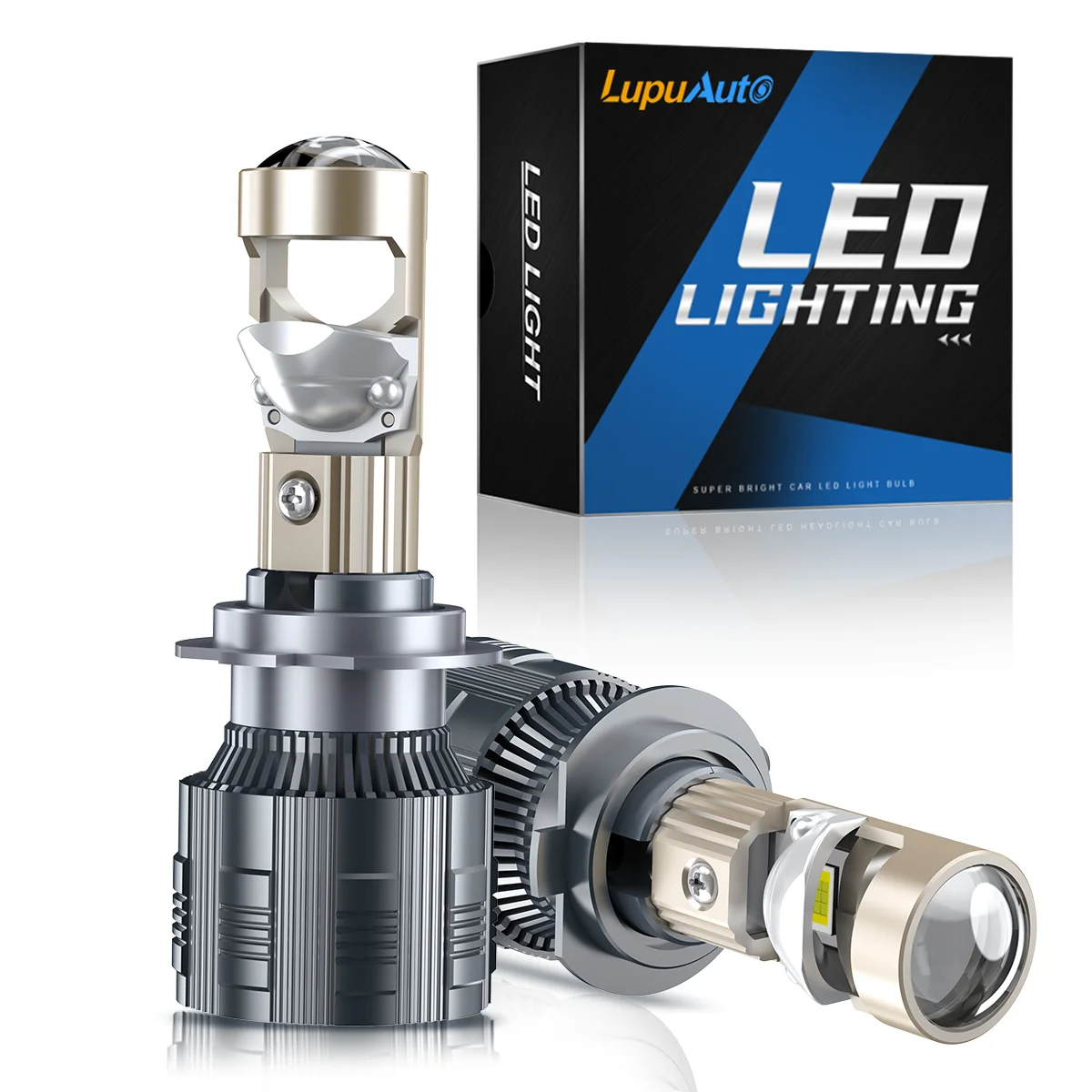 

2 шт., 120 Вт, H7, двухсветодиодные фары, линзы проектора, 40000 мл, автомобильные фары CSP Canbus, автомобильные мини-объективы 6500K, светодиодные фары ﻿