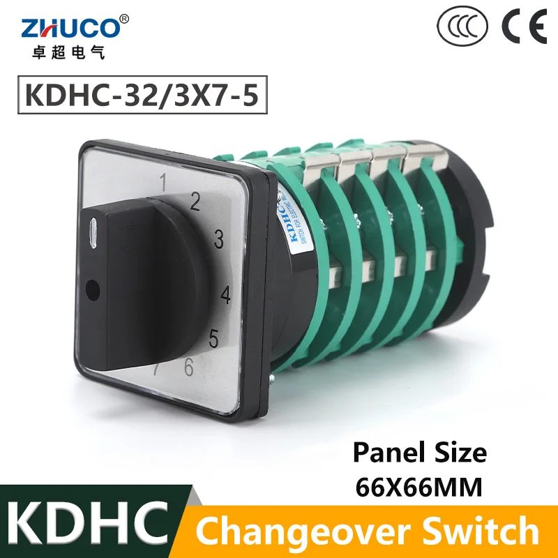 

Регулируемый поворотный переключатель ZHUCO KDHC-32/3X7-5