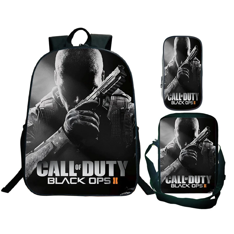 

Call Of Duty Warzone Print Children's 3 Pcs Set Backpack Student Schoolbag Large Capacity Backpack for Boys Girls Men Laptop Bag