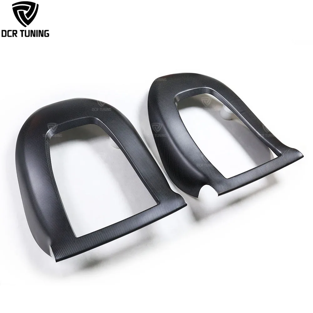 Dry Carbon Fiber Seat Back Cover Inner Cover for Tesla Model 3 2016+ Interior Trims 2 Pcs/set Matte Black
