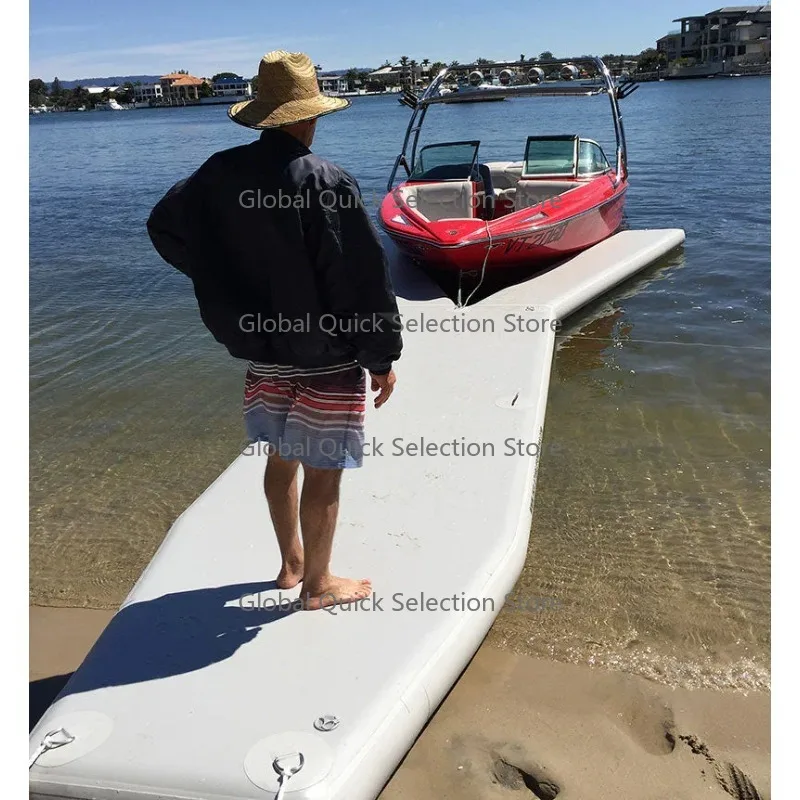 Design of Y-shaped teak berth cushion for inflatable floating bed of outdoor water wharf