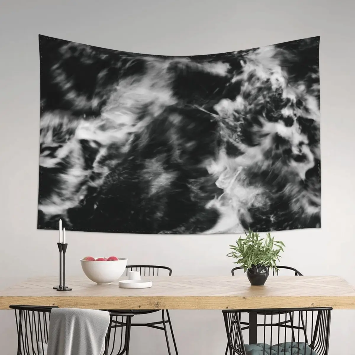 

Black and White Ocean Sea Waves Tapestry Home Decorations Aesthetic Home Decoration Accessories Wall Mural Tapestry