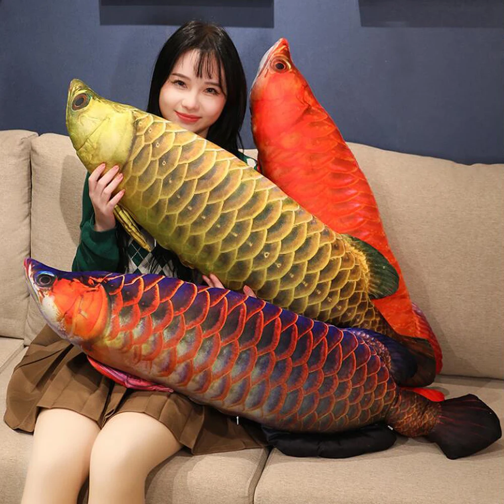 

Simulation Arowana Fish Pillow Stuffed Plush Toy