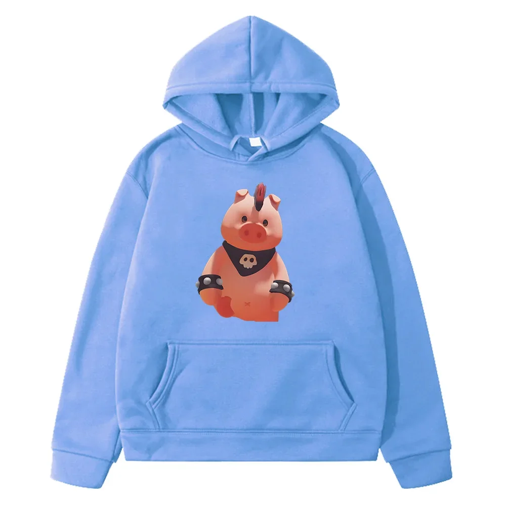 Party Animals Pig Game Hoodies Kawaii Boys and Girls Children Sweatshirts Long Sleeve Hooded Pullovers Autumn Clothing Kids