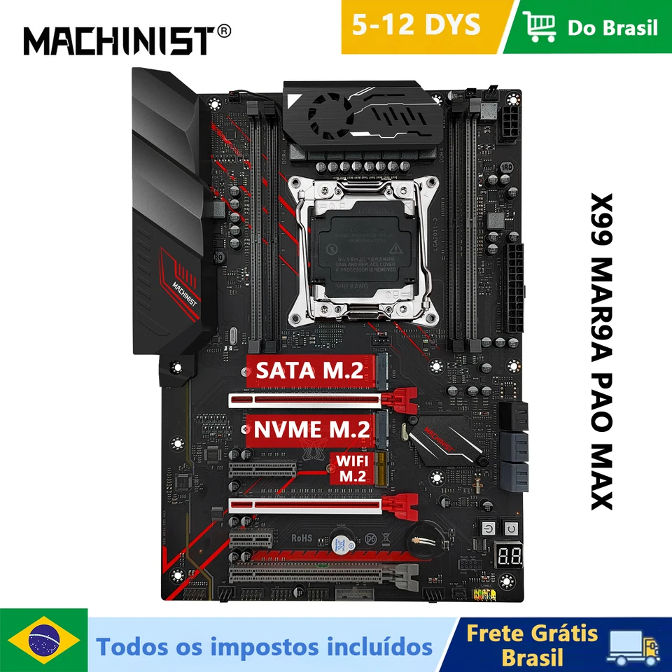 MACHINIST MR9A PRO MAX X99 Motherboard Support DDR4 Four channels