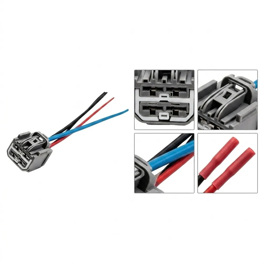 PG-1647076 Blower Motor Wire Connector Kit For Ford 2017 -22 HVAC Heater Fan /Plug Repair Harness Replacement Electrical
