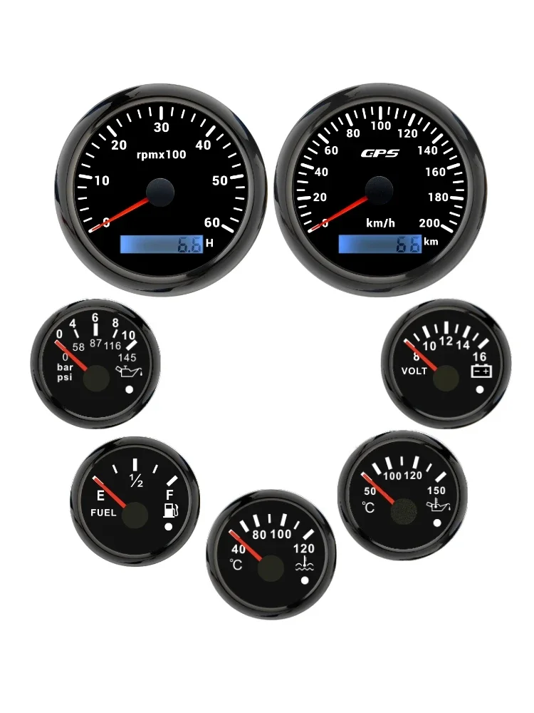

Pusang modified instrument central control pointer instrument panel speedometer engine speed oil level voltage oil