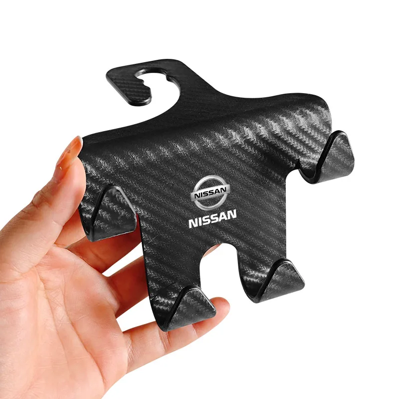 Car Phone Holder Seat Back Hook 2in1 Universal Multifunctional Rear Seat for Nissan Nismo Trail T32 T31 Tiida Qashqai Teana X