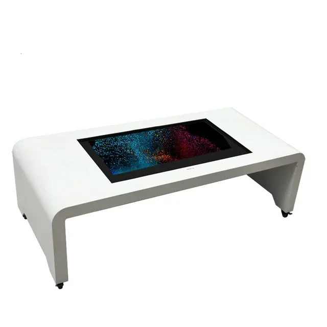 

Table Built in PC with Touch Screen AIO Computer conference table white touch screen monitor digital signage and displays