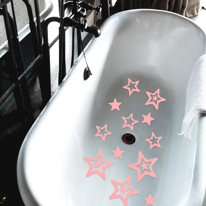 Non Slip Bathtub Stickers 30X Waterproof Cartoon Five-pointed Star Floor-Strength Anti Skid Decals Waterproof Body Safe Kitchen