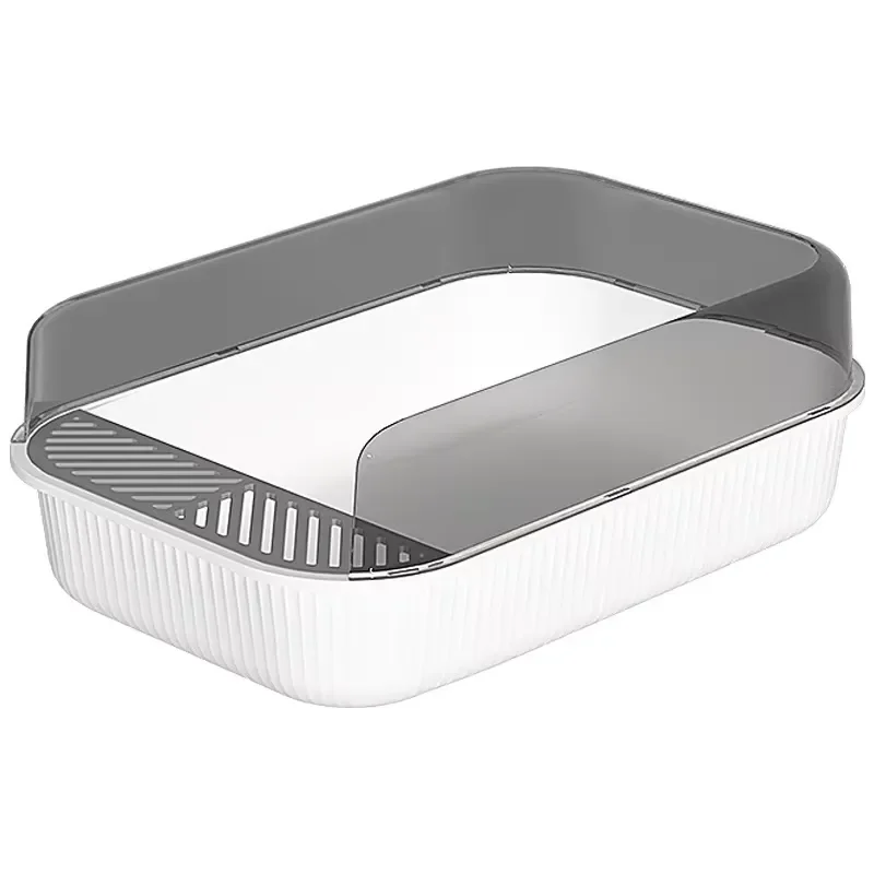 for  4-Piece Large -Closed Top Entrance High Frame Splash Removable Cat Litter Box and Accessories Set Wholesale Use