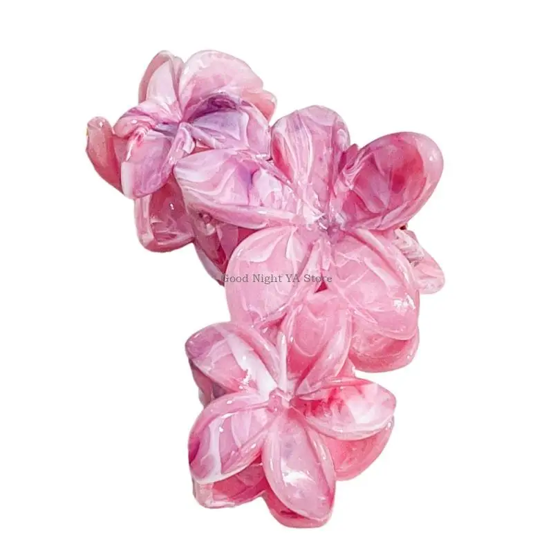 Clipe cabelo da com Frangipani Floral Design Decors cabelo plástico prático