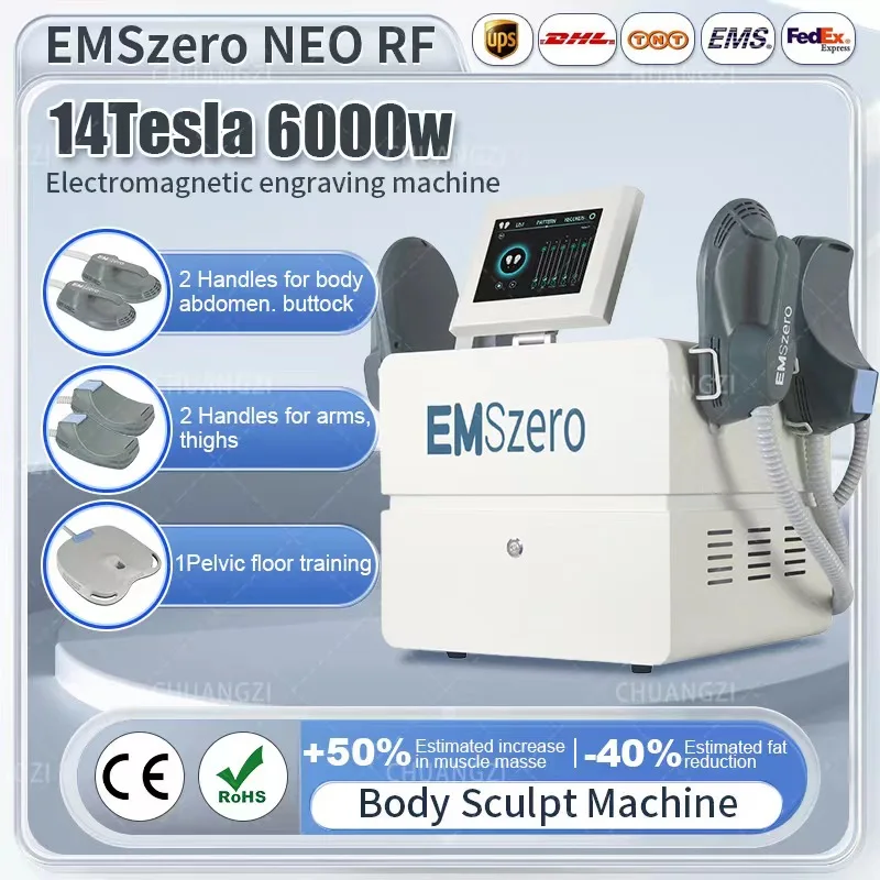 

Newest Portable DLS-EMSlim RF 14 Tesla 6000W EMSzero Weight Loss Muscle Stimulating Fat Removal Muscle Sculpt Machine