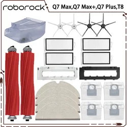 For Roborock Q7 Max,Q7 Max+,Q7 Plus,T8 Hepa Filter Robot Vacuum Cleaner Spare Parts Main Side Brush Mop Cloth Dust Bag