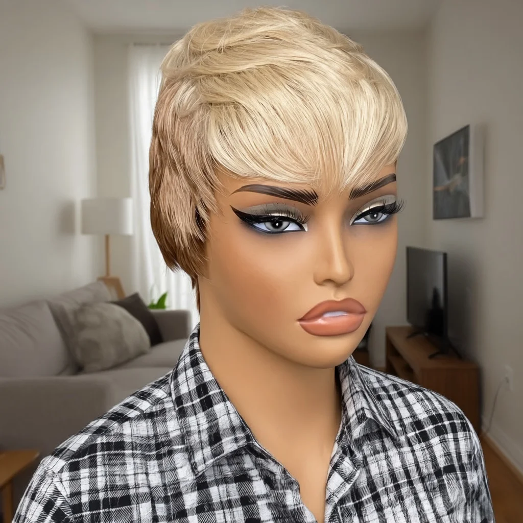 

Short Pixie Cut Hair Synthetic Wigs For Women Heat Resistant Wig Hair Women's Fashion Wig